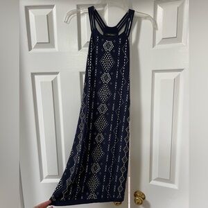 White House Black Market Navy Gem Dress